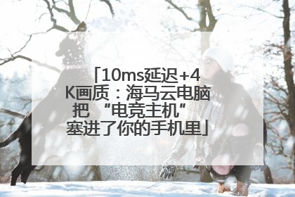 10ms延迟+4K画质：海马云电脑把 “电竞主机” 塞进了你的手机里