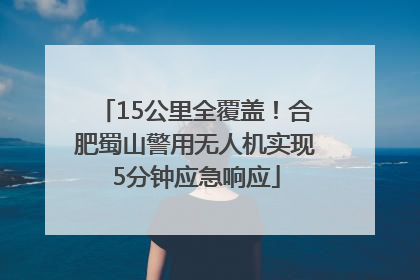15公里全覆盖！合肥蜀山警用无人机实现5分钟应急响应