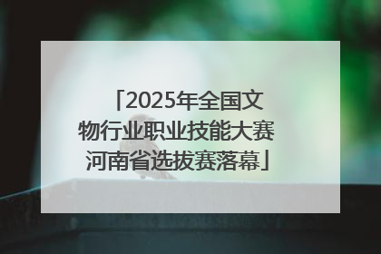 2025年全国文物行业职业技能大赛河南省选拔赛落幕