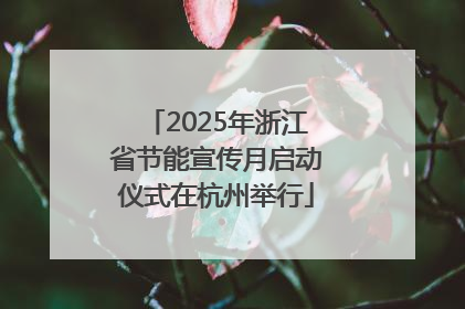 2025年浙江省节能宣传月启动仪式在杭州举行