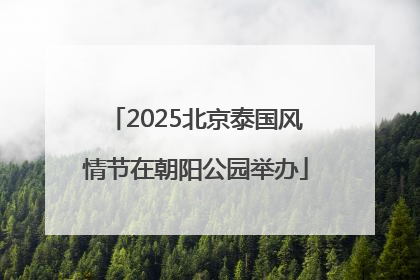 2025北京泰国风情节在朝阳公园举办