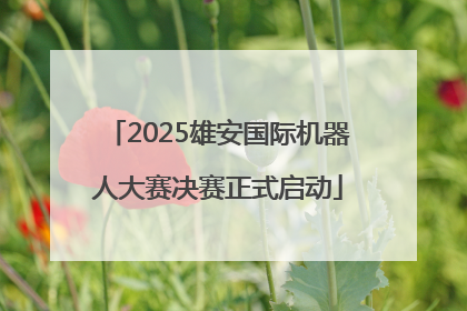 2025雄安国际机器人大赛决赛正式启动