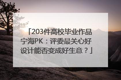 203件高校毕业作品宁海PK：评委最关心好设计能否变成好生意？